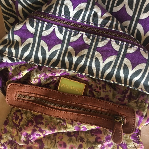 Anthro Bow Purse: purple, white and green w/ 🎀 - Picture 4 of 5